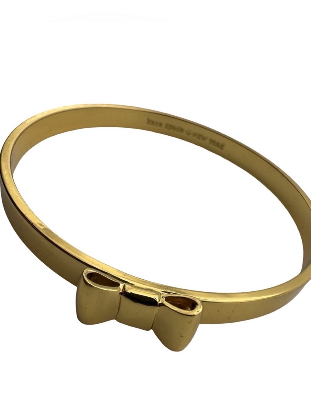 kate spade Gold Bow Accent Bangle Bracelet